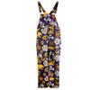 Wes and Willy Mens Sports Fan Gameday Tailgating Lightweight Fashion Overalls (Cal, Floral Navy, Large) view 1