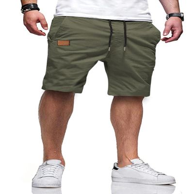 JMIERR Mens Casual Shorts - Cotton Drawstring Summer Beach Stretch Waist Twill Chino Dress Golf Travel Essentials Shorts with Pockets for Men, L, S1 Grey Green