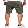 JMIERR Mens Casual Shorts - Cotton Drawstring Summer Beach Stretch Waist Twill Chino Dress Golf Travel Essentials Shorts with Pockets for Men, L, S1 Grey Green view 2