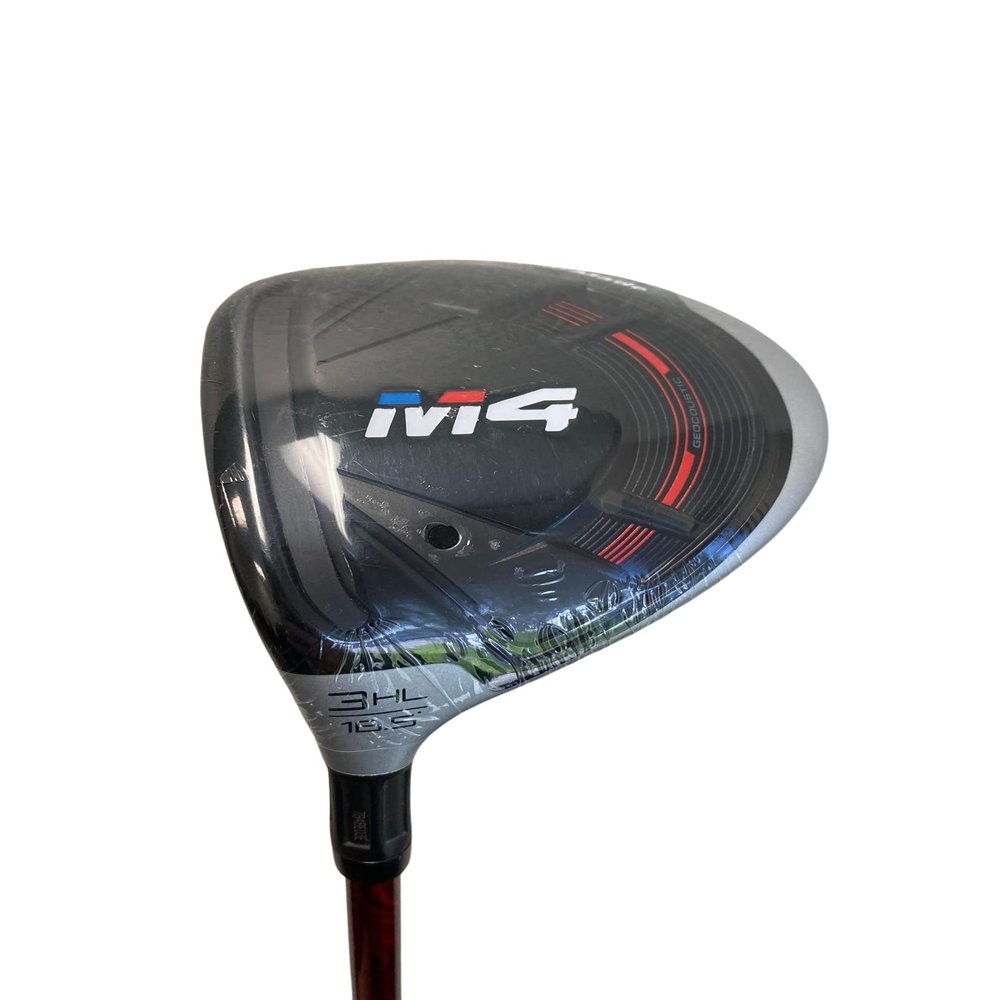 Lefty New Taylormade M4#3HL-16.5* Fairway, Red Hand Craft Even Flow Regular