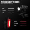 BV Super Bright Bike Light Set USB Rechargeable - Headlight & Taillight, Waterproof IP44 Bicycle Light, 3 Light Modes Including Flash Mode for Safety, Easy to Install and Fits All Bicycles view 2
