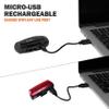 BV Super Bright Bike Light Set USB Rechargeable - Headlight & Taillight, Waterproof IP44 Bicycle Light, 3 Light Modes Including Flash Mode for Safety, Easy to Install and Fits All Bicycles view 3