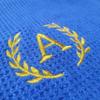 Muka 2 PC Personalized Golf Towel Embroidered Logo with Magnet Microfiber Waffle Texture Heavy-Duty 16x20 inch-Grey view 3