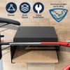 MOSHAY Bicycle Wall Mount S-Rack Bicycle Holder Aluminium Wood - Bicycle Mount for Road Bike Gravel Bike Touring Bike - Bicycle Stand Wall Indoor Storage for Garage Living Room view 2