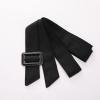 Altsuceser Women Adjustable Buckle Wide Waist Belt Band for for Trench Coat Overcoat Jacket Black 170cm view 2