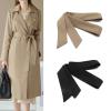 Altsuceser Women Adjustable Buckle Wide Waist Belt Band for for Trench Coat Overcoat Jacket Khaki 170cm view 2