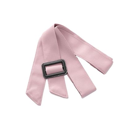 Altsuceser Women Adjustable Buckle Wide Waist Belt Band for for Trench Coat Overcoat Jacket Pink 170cm