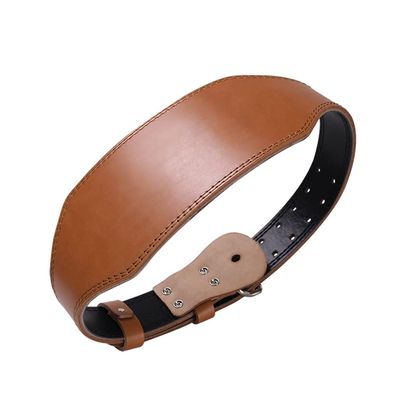 Weight Belts Weightlifting Belt Deep Squat Hard Pull Cowhide Fitness Belt for Men and Women Back Support Lifting (Color : Brown, Size : Large)