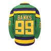 Tocament Mighty Ducks 99 Adam Banks,90s Movie Hockey Jersey Men Green,XL view 4