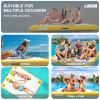 AWSUM 6ft x 5ft Inflatable Floating Dock Lake Floats for Adults Water Mat Platform Non-Slip Floating Island Raft for Pool Beach Ocean view 2
