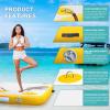 AWSUM 6ft x 5ft Inflatable Floating Dock Lake Floats for Adults Water Mat Platform Non-Slip Floating Island Raft for Pool Beach Ocean view 4