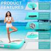 AWSUM 6ft x 5ft Inflatable Floating Dock Swim Platform Water Mat for Lake Floating Island Inflatable Raft Deck for Pool Beach Ocean view 4