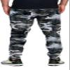 PROGO USA Men's Joggers Sweatpants Basic Fleece Marled Jogger Pant Elastic Waist (Small, B&W Camo) view 4