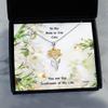 Sunflower Pendant Necklace Gift for Ride or Die Chic, Sunflower Necklace for Ride or Die Chic to My Ride or Die Chic You are The Sunflower of My L view 3