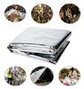 GALAXYLENSE 20 Packs Thermal Mylar Blanket Emergency for Survival First Aid Kits Army Outdoors Hiking Camping Bug Out Trauma Desert All Weather Condition Protection Silver Color view 2