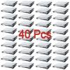 GALAXYLENSE 40 Packs Thermal Mylar Blanket Emergency for Survival First Aid Kits Army Outdoors Hiking Camping Bug Out Trauma Desert All Weather Condition Protection Silver Color view 1