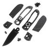 EZSMITH Knife Making Kit - SS 3.0 - DIY Button Lock Folding Knife - (Parts Kit) - (Blackout Finish) - (w/Pre-machined Carbon Fiber Handle Scales) - (Gift Boxed) - (USA Design) - (by KnifeKits) view 1