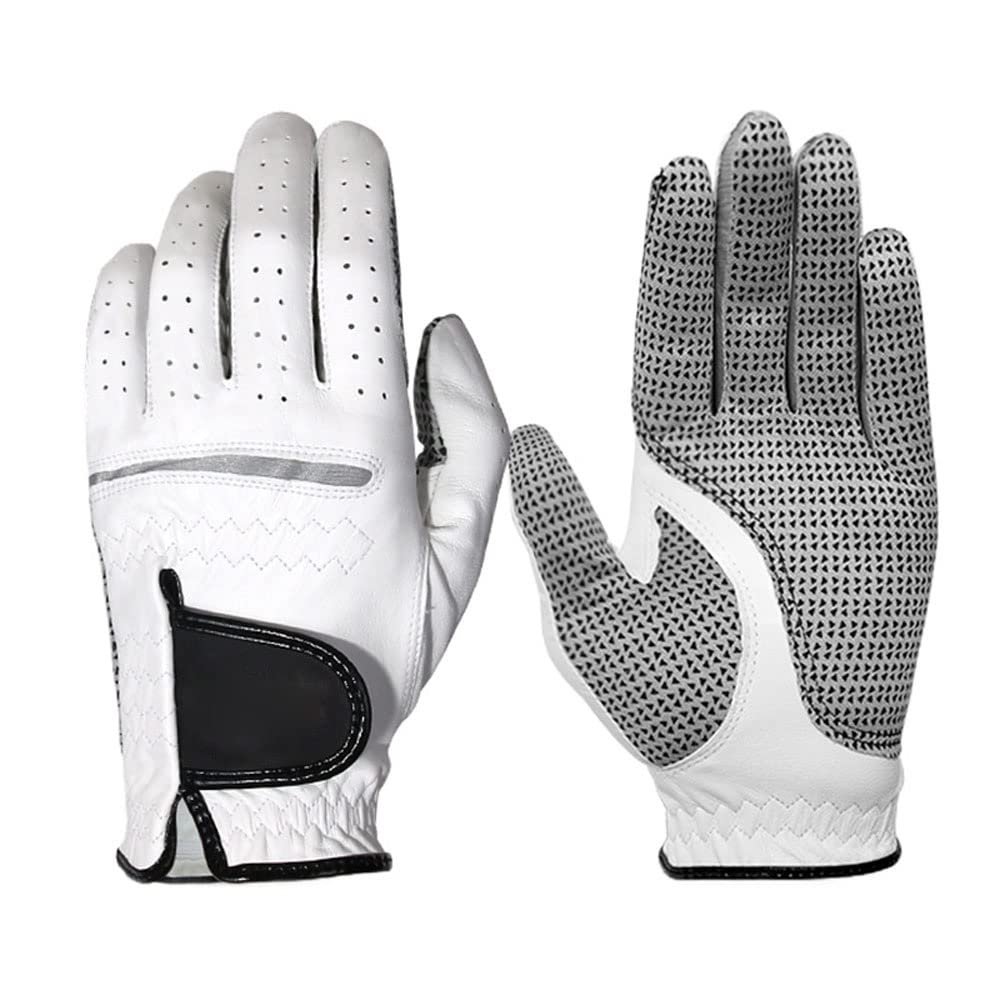 XARONF Golf Glove for Men - Breathable, Long Lasting Golf Glove Both Hand, Perfect for Driving & Putting (Size : 24)