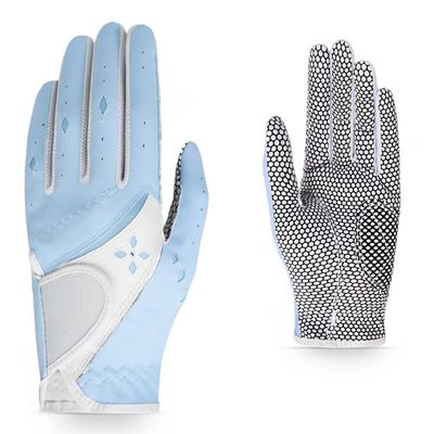 XARONF Mens Golf Glove Left Hand with Ball Marker Value, Soft Comfortable, Fit Size, 2 Pack (Color : Blue, Size : 21)