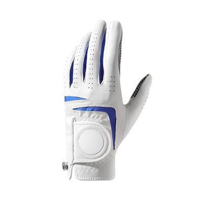 XARONF Mens Golf Glove Left Hand with Ball Marker Value, Soft Comfortable, Fit Size, 2 Pack (Color : Blue, Size : 27)