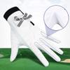 XARONF Golf Gloves, Womens Leather Golf Glove Left Hand and Right Hand Gloves, 1 Pair (Size : 18) view 4