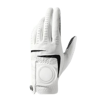 XARONF Mens Golf Glove Left Hand with Ball Marker Value, Soft Comfortable, Fit Size, 2 Pack (Color : Black, Size : 24)