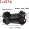 ZECHAO Ultralight Bike Handlebar Stems,Carbon Fibre Stem 10/17/25/35 Degree Bike Stem 70/80/90/100mm for Mountain Road Folding Bike Bike Stem (Color : Black, Size : 17 Degree 90mm) view 2