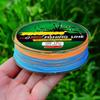 2Pcs Braided Fishing Line 4 Strands, with Hard Fish Lure, 109yards Multicolored PE Wire, 6LB/8LB/10LB/15LB/30LB Braided Wire for Saltwater Fishing (25LB/25LB) view 3