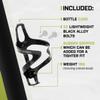 JRC Components Kaze Carbon Bottle Cages | Lightweight Open Water Bottle Cage 18g | Suitable for 500ml-750ml Cycling Water Bottle | Compatible with TacX, Elite, Zfal, Camelbak (Gloss Purple) view 2