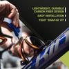 JRC Components Kaze Carbon Bottle Cages | Lightweight Open Water Bottle Cage 18g | Suitable for 500ml-750ml Cycling Water Bottle | Compatible with TacX, Elite, Zfal, Camelbak (Gloss Purple) view 3