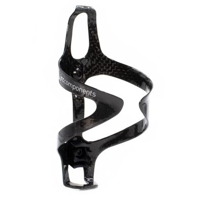 JRC Components Kaze Carbon Bottle Cages | Lightweight Open Water Bottle Cage 18g | Suitable for 500ml-750ml Cycling Water Bottle | Compatible with TacX, Elite, Zfal, Camelbak (Gloss Black)