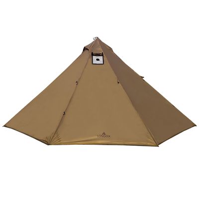 Longeek 4 Person Camping Tent 4 Seasons Backpacking Ultralight Easy Up Hot Tipi