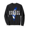 Israel Map Pride Jewish Jew Israelite Israeli Flag Sweatshirt view 1
