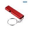 PATIKIL Emergency Survival Whistle, 4 Pack Double Tubes Whistles Super Loud Aluminum Whistles with Lanyard Keychain for Outdoor Camping Hiking, Red view 3