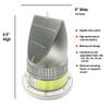 Britta Products Solar LED Dock Barge Boat Safety Warning Light - GREEN LED - Constant On and Adjustable Flash Rate view 3