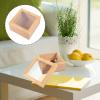 Alipis Wooden Box Wood Glass Storage Box Square Jewelry Display Case with Clear Window with Lid view 4