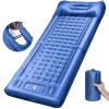LILTSDRAE Camping Sleeping PadsExtra Thick 5 Inch Inflatable Sleeping Mat with Pillow Built-in PumpOversized Mattress Super Portable Backpacking Sleeping Pad (Blue, Single) view 1