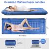 LILTSDRAE Camping Sleeping PadsExtra Thick 5 Inch Inflatable Sleeping Mat with Pillow Built-in PumpOversized Mattress Super Portable Backpacking Sleeping Pad (Blue, Single) view 3