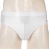 Alvivi Men's High Waisted Oily Smooth Underwear Full Cover Bulge Pouch Bikini Briefs Glossy Panties White A Large view 2
