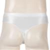Alvivi Men's High Waisted Oily Smooth Underwear Full Cover Bulge Pouch Bikini Briefs Glossy Panties White A Large view 3