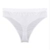 Alvivi Men's High Waisted Oily Smooth Underwear Full Cover Bulge Pouch Bikini Briefs Glossy Panties White A Large view 4