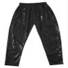 Aislor Girls Boys Glitter Sequins Hip Hop Jazz Street Modern Solo Dance Harem Pants Sweatpants Performance Trousers Black 6-7 Years view 3
