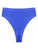 Alvivi Men's High Waisted Oily Smooth Underwear Full Cover Bulge Pouch Bikini Briefs Glossy Panties Blue A Large view 4