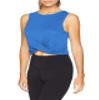 Bestisun Athletic Gym Shirts Workout Crop Tank Tops Pilates Dance Clothing for Women Blue M view 1