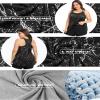 FOREYOND Plus Size Workout Tank Tops Loose fit Racerback Sleeveless Shirts Gym Running Yoga Clothes for Women Black Tie Dye 3XL view 4