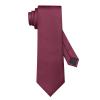 DecTwig Men's Maroon Ties Solid Color Formal Neckties 3.15" (8CM) Burgundy Ties For Men view 1