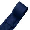 DecTwig Men's Ties Solid Color Formal Neckties 3.15" (8CM) Navy Blue Ties For Men view 4