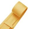 DecTwig Men's Ties Solid Color Formal Neckties 3.15" (8CM) Golden Yellow Ties For Men view 3
