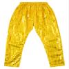 Aislor Girls Boys Glitter Sequins Hip Hop Jazz Street Modern Solo Dance Harem Pants Sweatpants Performance Trousers Gold 13-14 Years view 3