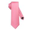 DecTwig Men's Ties Solid Color Formal Neckties 3.15" (8CM) Pink Ties For Men view 1